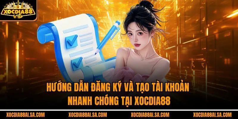 Hướng dẫn đăng ký và tạo tài khoản nhanh chóng tại XOCDIA88